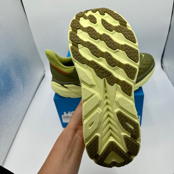 NWT Hoka Project Clifton Avocado Dark Citron Unisex Shoes ADCT Olive Green